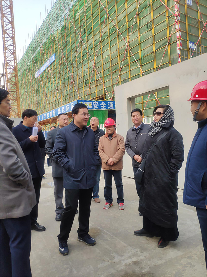 河南省住建厅等领导到天成家园项目进行考察调研